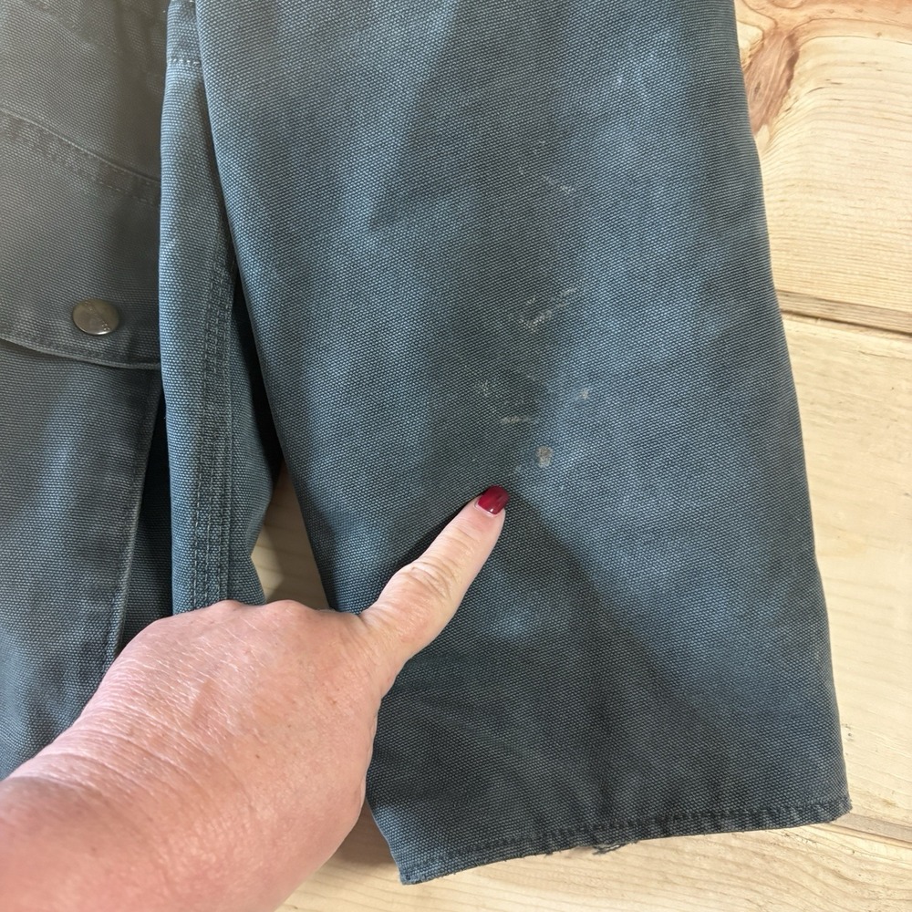 Vintage Carhartt Chore Work Jacket Coverall Full Zip Blanket Liner Large 2XL - Picture 11 of 16